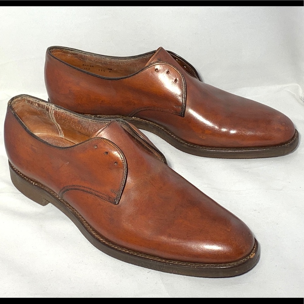 Alan McAfee vintage tan Oxford rubber sole 11.5C